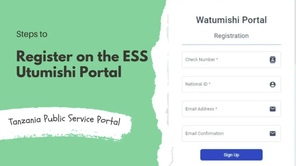 ESS Utumishi Registration