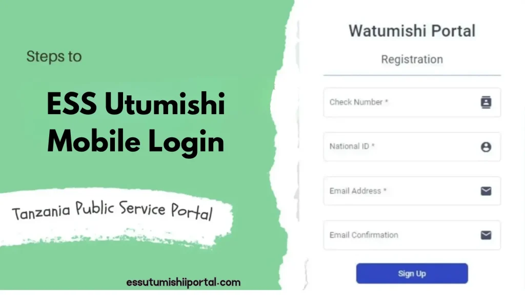 ESS Utumishi Mobile Login