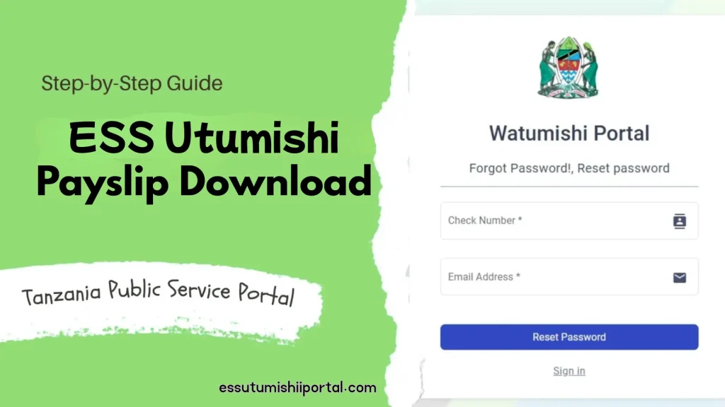 ESS Utumishi Payslip Dow